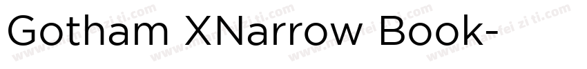 Gotham XNarrow Book字体转换